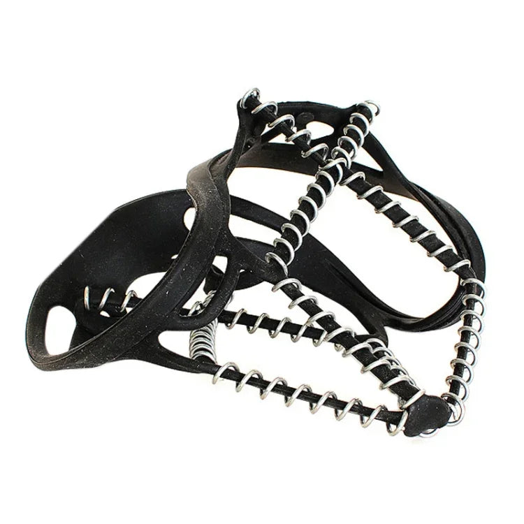 Une paire de crampons d\'escalade simples épaissis à ressort antidérapants pour neige extérieure