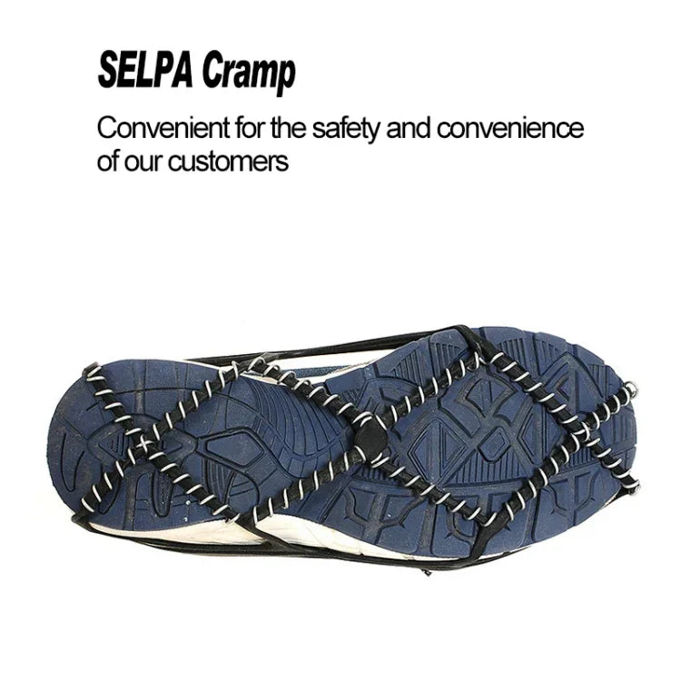 Une paire de crampons d\'escalade simples épaissis à ressort antidérapants pour neige extérieure