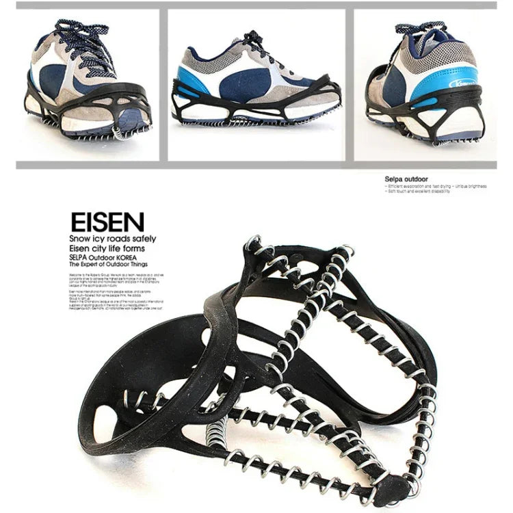 Une paire de crampons d\'escalade simples épaissis à ressort antidérapants pour neige extérieure