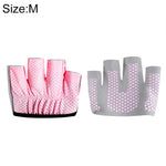 Gants de yoga à demi-doigts antidérapants protecteur de paume de sport de gym, taille : M, circonférence de la paume : 18cm, taille : M
