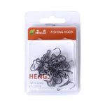 HENGJIA 20 hameçons triples classiques noirs en acier à haute teneur en carbone, 6# FH022