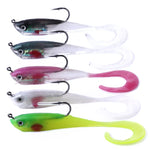 HENGJIA SO050-1 5 PIÈCES 11cm/16g Leurre de pêche Luya Équipement de pêche Bar Souple avec Hameçon, SO050-5, SO050-4, SO050-2, SO050-1