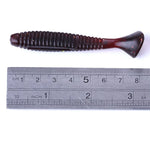 HENGJIA SO0215P 5 PIÈCES 7,5 cm/5,5 g Leurre de pêche souple à queue vissée Appâts artificiels, SO0215P