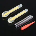 10 paquets de bâton lumineux de pêche de nuit flottant lumineux en forme d'ampoule OCEAN SUN, visibilité : 25 m, taille : 3,0 x 25 mm, forme d'ampoule, visibilité : 25 m