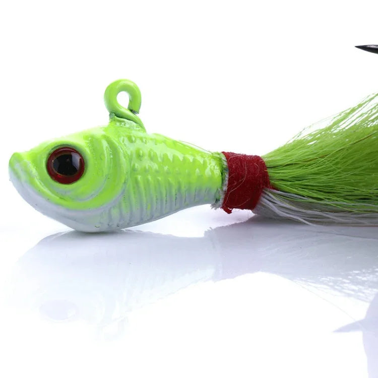 HENGJIA 7cm/25g Leurre de pêche artificiel en fil de fer Plomb Poisson Hameçons triples Appâts