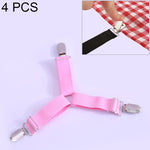 4 PCS Pinces métalliques réglables pour fixer Nappe de lit Rideaux Housse de canapé Tente