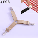 4 PCS Pinces métalliques réglables pour fixer Nappe de lit Rideaux Housse de canapé Tente