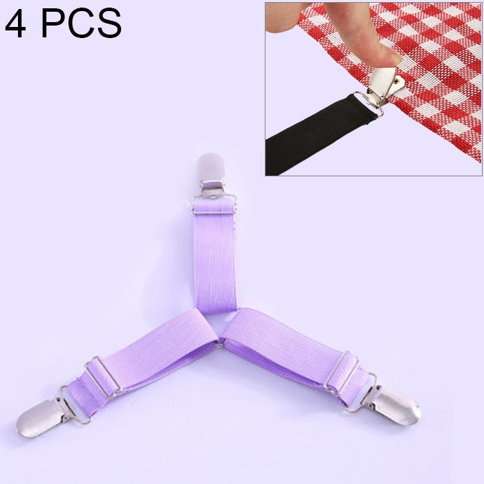 4 PCS Pinces métalliques réglables pour fixer Nappe de lit Rideaux Housse de canapé Tente