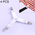 4 PCS Pinces métalliques réglables pour fixer Nappe de lit Rideaux Housse de canapé Tente