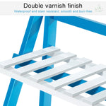 Support plante suspendu bambou 3 niveaux, étagères jardinière, rangement pots de fleurs, étagère pliante pour plantes, largeur : 100cm, 3 niveaux largeur : 100cm (blanc), 3 niveaux largeur : 100cm (abricot)