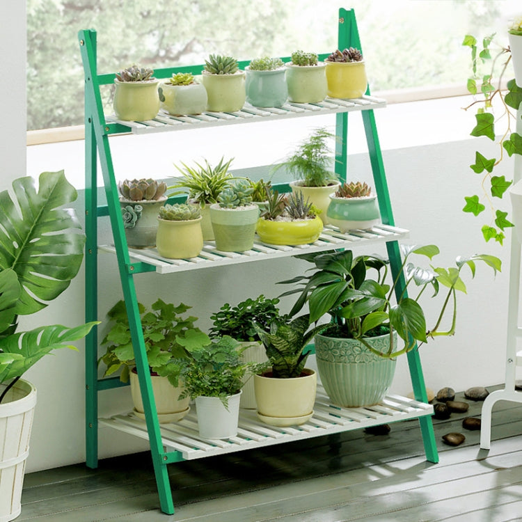 Support plante suspendu bambou 3 niveaux, étagères jardinière, rangement pots de fleurs, étagère pliante pour plantes, largeur : 70cm, 3 niveaux largeur : 70cm (vert), 3 niveaux largeur : 70cm (blanc), 3 niveaux largeur : 70cm (abricot)