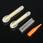 10 paquets de bâtons lumineux flottants en forme d'ampoule pour pêche de nuit, visibilité : 30 m, taille : 3,0 x 25 mm, forme d'ampoule, visibilité : 30 m