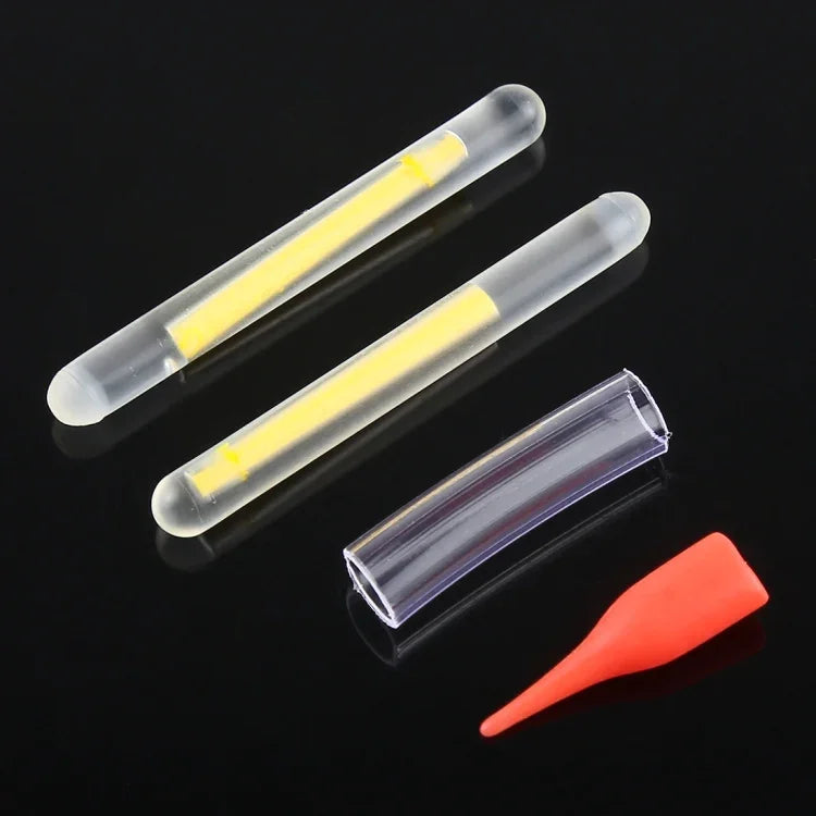 10 paquets de bâtons lumineux de pêche de nuit OCEAN SUN Luminous Float, visibilité : 30 m, taille : 4,5 x 37 mm, visibilité : 30 m