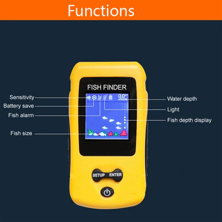 Échosondeur portable sans fil à écran couleur TL86, TL86