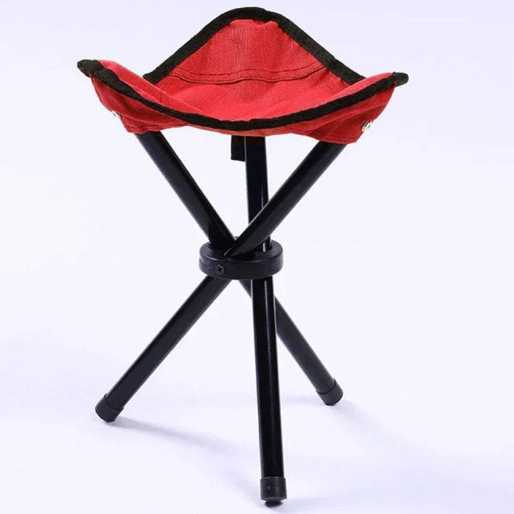 Tabouret pliant portable pour randonnée, camping, pêche, chaise triangulaire portable, charge maximale 100KG, taille de la chaise pliante : 22 x 22 x 31cm, Tabouret pliant de pêche (Rouge), Tabouret pliant de pêche (Bleu), Tabouret pliant de pêche (Vert)