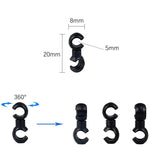 20 clips de câble de frein VTT ZTTO style S, livraison couleur aléatoire, clips style vélo ZTTO S
