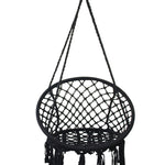 Chaise balançoire tissée en corde de coton pour intérieur