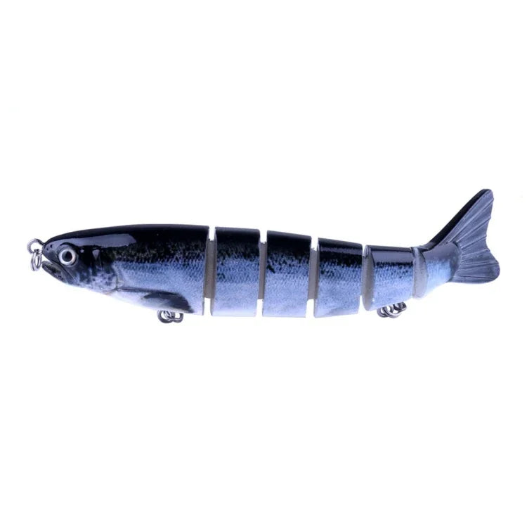 HENGJIA JM026 6# 12.7cm 22g Leurres de pêche artificiels durs en plastique multi-sections avec hameçon triple, livraison de couleur aléatoire, JM026 6# 12.7cm