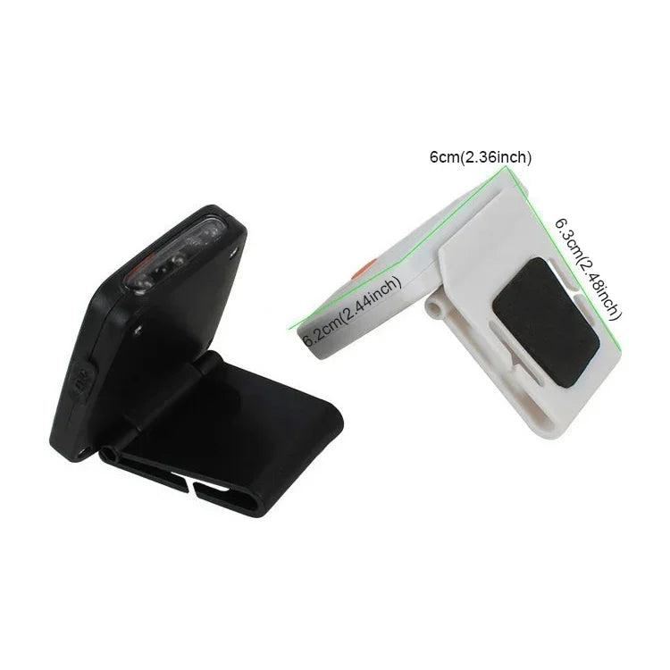 Lampe frontale de pêche à LED infrarouge portable rechargeable avec capteur et clip pour la pêche, le camping et la randonnée