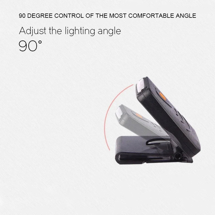 Lampe frontale de pêche à LED infrarouge portable rechargeable avec capteur et clip pour la pêche, le camping et la randonnée