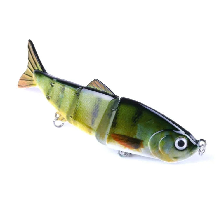 HENGJIA JM022-X 12cm 16.8g Leurre Dur Artificiel en Plastique Multi-sections avec Hameçon Triple, Couleur Aléatoire, JM022-X 12cm