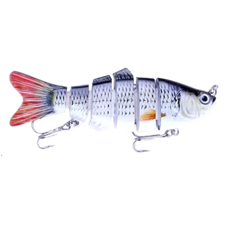 HENGJIA JM020 11cm 18g Ensemble de leurres de pêche rigides en plastique multi-sections, appâts de pêche, 1#, 3#, 4#, 5#