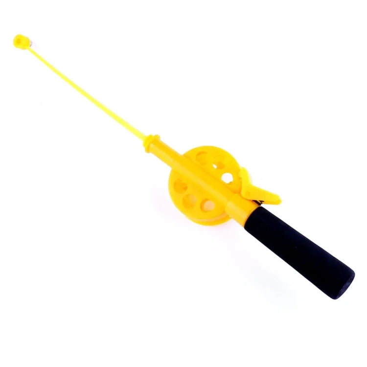 Canne à pêche sur glace portable de 33 cm en plastique, canne à pêche d'hiver, mini canne à pêche pour ruisseau et étang