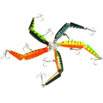HENGJIA 5 Pcs 10,5 cm 9,6 g Leurre de pêche dur en plastique 2 sections, 10,5 cm 9,6 g
