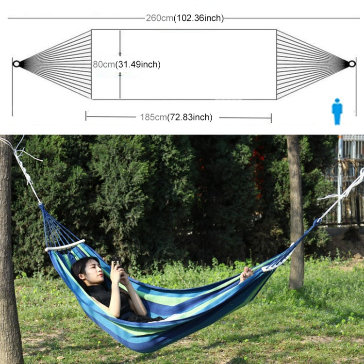 Hamac en toile extérieur antiretournement pour une personne, lit balançoire de plage portable avec bâtons en bois, taille : 185 x 80cm, taille : 185 x 80cm, taille : 185 x 80cm (Rouge)
