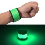 Bracelet lumineux LED slap pat cercle sport extérieur, petit, taille : 26*4cm, 26x4cm vert clair, 26x4cm rouge, 26x4cm blanc, 26x4cm orange, 26x4cm rose, 26x4cm vert, 26x4cm bleu
