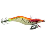 HENGJIA 8cm Leurre Dur en Plastique Calamar, Leurre Crevette, 1# (Magenta+Rouge Foncé), 2# (Orange + Jaune), 3# (Jaune), 5# (Magenta), 6# (Orange)