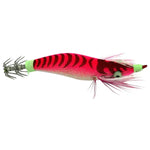 HENGJIA 8cm Leurre Dur en Plastique Calamar, Leurre Crevette, 1# (Magenta+Rouge Foncé), 2# (Orange + Jaune), 3# (Jaune), 5# (Magenta), 6# (Orange)
