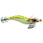 HENGJIA 8cm Leurre Dur en Plastique Calamar, Leurre Crevette, 1# (Magenta+Rouge Foncé), 2# (Orange + Jaune), 3# (Jaune), 5# (Magenta), 6# (Orange)