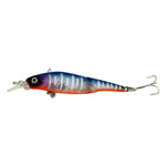 HENGJIA JM010-X 6# 8,8 cm 7,4 g Leurre de pêche artificiel dur en plastique en 2 sections avec hameçon triple, couleur aléatoire, JM010-X 6# 8,8 cm