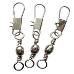 20x Hameçons 8# 3,5cm Émerillons barillets avec anneau de sécurité, 20x 8# 3,5cm