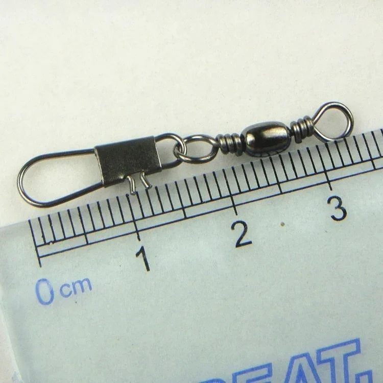 20x Hameçons 8# 3,5cm Émerillons barillets avec anneau de sécurité, 20x 8# 3,5cm