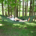Portable Outdoor Camping Full-automatic Nylon Parachute Hammock with Mosquito Nets, Size : 290 x 140cm, 290x140cm Green, 290x140cm Blue, 290x140cm Orange, 290x140cm Camouflage, 290x140cm Army Green, 290x140cm Black, 290x140cm Dark Blue                 ...