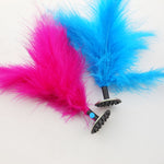 5 pièces Jouet d'exercice pour pied avec volant à plumes de dinde, couleur livrée aléatoirement