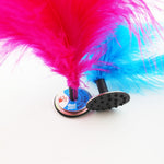 5 pièces Jouet d'exercice pour pied avec volant à plumes de dinde, couleur livrée aléatoirement