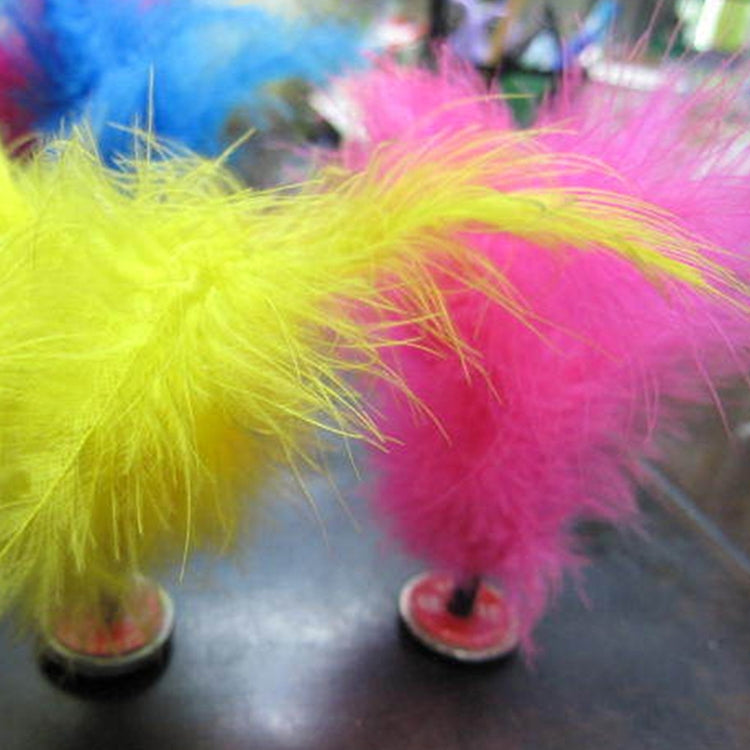 5 pièces Jouet d'exercice pour pied avec volant à plumes de dinde, couleur livrée aléatoirement