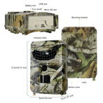 PR-100 Caméra de chasse de sécurité étanche IP54 1MP avec vision nocturne IR, programme Sunplus 1628, angle large 120 degrés, angle de détection PIR 100 degrés, PR100