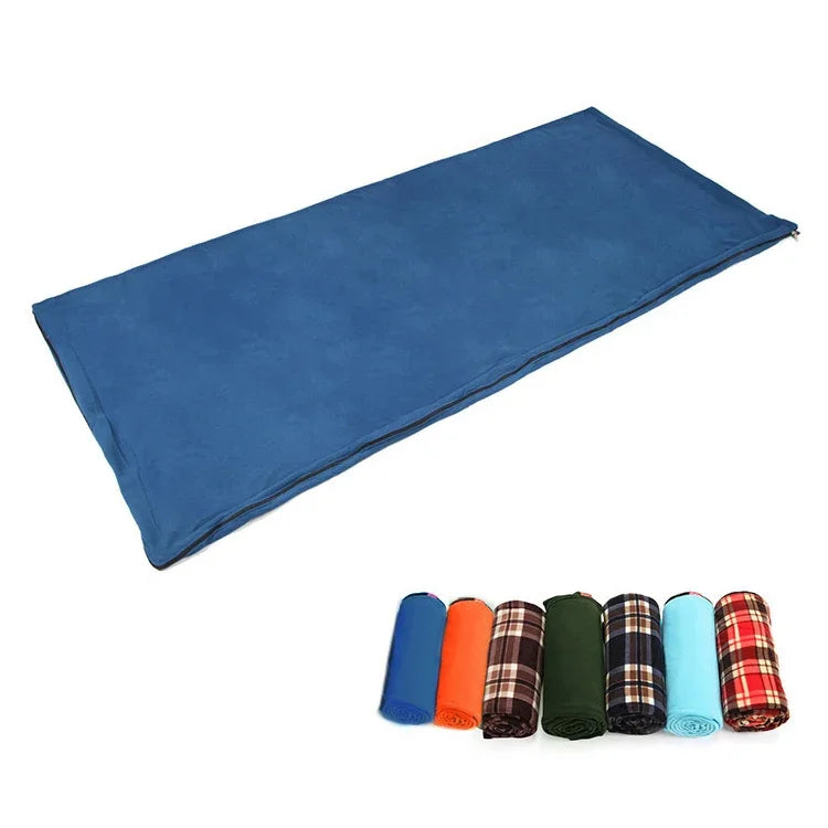 Sac de couchage en polaire pour camping extérieur Aotu AT6109 pour adulte, couleur aléatoire, Taille : 180x75cm, Taille : 180x75cm