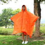 Imperméable de randonnée multifonction 3 en 1 Aotu AT6927, couverture de pique-nique, Taille : 217x143cm, 217x143cm (Orange), 217x143cm (Bleu)