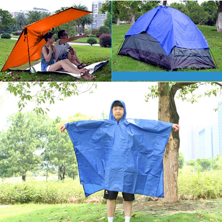 Imperméable de randonnée multifonction 3 en 1 Aotu AT6927, couverture de pique-nique, Taille : 217x143cm, 217x143cm (Orange), 217x143cm (Bleu)