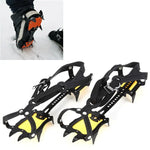 Aotu AT8701 Une paire de housses antidérapantes pour chaussures d'escalade sur glace à 10 dents, 10 dents Orange, 10 dents Jaune