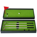 Mini tapis de putting de golf, terrain d'entraînement avec tige de poussée, taille : 24,5x10,5x3,5 cm, mini terrain