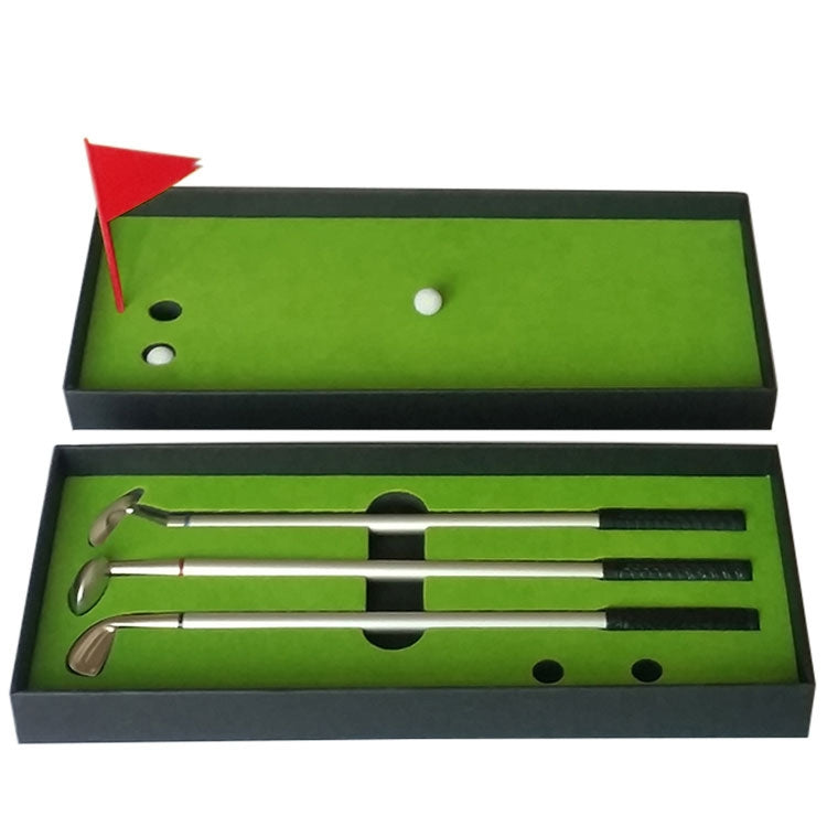 Mini tapis de putting de golf, terrain d'entraînement avec tige de poussée, taille : 24,5x10,5x3,5 cm, mini terrain