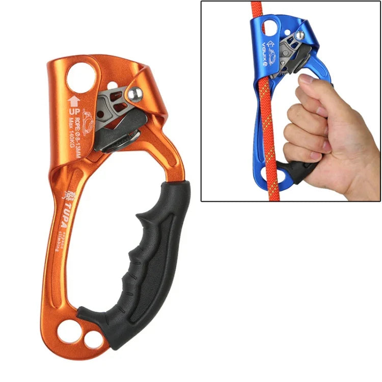 XINDA TP-8606 Grippe-corde antichute manuel pour travail aérien d'escalade en extérieur, pour corde de diamètre 8-12mm, droit, droit