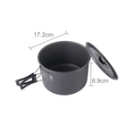DS-500 Set de cuisine empilable ultra léger 15 pièces pour camping extérieur 4-5 personnes, Taille : Grande, DS-500 Taille : Grande