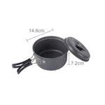 DS-500 Set de cuisine empilable ultra léger 15 pièces pour camping extérieur 4-5 personnes, Taille : Grande, DS-500 Taille : Grande